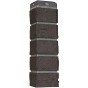 Угол Grand Line Состаренный кирпич Премиум шоколадный (шов RAL 7006)