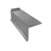 Планка торцевая сегментная 20мм Левая 0,5 Satin с пленкой RAL 7004 сигнальный серый