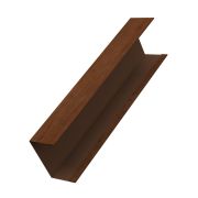 Крышка забора для горизонтального монтажа штакетника 0,45 Print Elite Rowan TwinColor