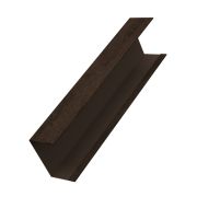 Крышка забора для горизонтального монтажа штакетника 0,45 Print Elite Antique Wood TwinColor