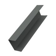 Крышка забора для горизонтального монтажа штакетника 0,45 PE с пленкой RAL 7005 мышино-серый