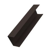 Крышка забора для горизонтального монтажа штакетника 0,45 PE с пленкой RR 32 темно-коричневый
