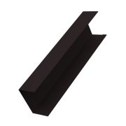 Крышка забора для горизонтального монтажа штакетника 0,4 PE-Matt-Double RAL 9005 черный