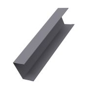 Крышка забора для горизонтального монтажа штакетника 0,45 Drap RAL 7004 сигнальный серый