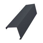 Декоративная накладка угловая для горизонтального монтажа штакетника 0,5 Satin Matt RAL 7024 мокрый асфальт