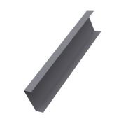 Декоративная накладка на столб универсальная 62х55 для забора жалюзи 0,45 Drap TX RAL 7004 сигнальный серый