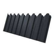 Профнастил С20А фигурный 0,45 Drap TX RAL 7024 мокрый асфальт