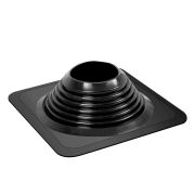 Проходной элемент Master Flash CN прямой №8 черный(180-330мм) +240 силиконовый (окрашенный фланец)