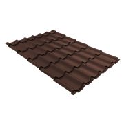 Металлочерепица классик 0,45 Drap TX RAL 8017 шоколад