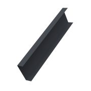 Декоративная накладка на столб универсальная угловая 80х80 для забора жалюзи 0,45 Drap-double TX RAL 7024 мокрый асфальт