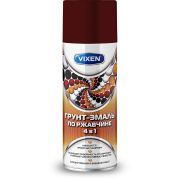 Грунт-эмаль по ржавчине VIXEN 4в1 винно-красный (RAL 3005) аэрозоль 520мл (VX-513005)