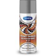 Грунт-эмаль по ржавчине VIXEN 4в1 серое окно (RAL 7040) аэрозоль 520мл (VX-517040)