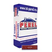 Цветной кладочный раствор PEREL SL 0060, красный 50 кг