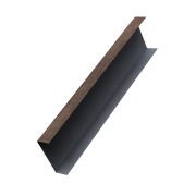 Декоративная накладка на столб универсальная угловая 60х60 для забора жалюзи 0,45 Print Premium с пленкой Almond Wood Fresh