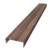 Декоративная накладка на столб универсальная 62х55 для забора жалюзи 0,45 Print Premium с пленкой Almond Wood Fresh