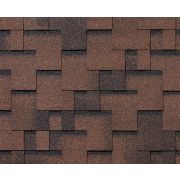 RoofShield черепица Фемили Эко Лайт Модерн (3м2) Коричневый с оттенением