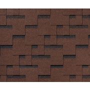 RoofShield черепица Фемили Лайт Модерн (3м2) Коричневый с оттенением