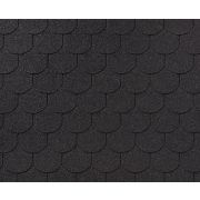 RoofShield черепица Фемили Эко Лайт Готик (3м2) Графитно-черный