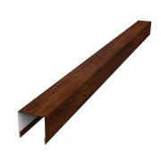 Планка вертикальная лицевая для забора жалюзи Palermo 0,45 Print Premium с пленкой Cherry Wood Fresh