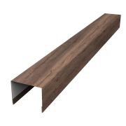 Крышка 50х75 для забора жалюзи Palermo 0,45 Print Premium с пленкой Almond Wood Fresh