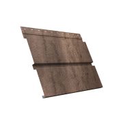 Металлический софит Квадро брус с перфорацией 0,45 Print Premium с пленкой Almond Wood Fresh