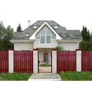 Штакетник П-образный А 0,5 Velur RAL 3011 коричнево-красный