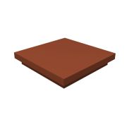 Колпак на столб плоский 530х530мм 0,45 Drap с пленкой RAL 8004 терракота