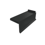 Планка торцевая сегментная Квадро профи Левая 0,5 Satin Matt RAL 7016 антрацитово-серый