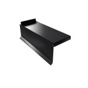 Планка торцевая сегментная Квадро профи Правая 0,5 Satin Matt TX RAL 9005 черный