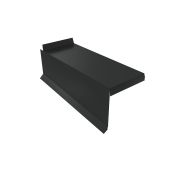 Планка торцевая сегментная Квадро профи Правая 0,5 Satin Matt RAL 7016 антрацитово-серый