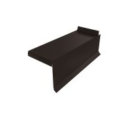 Планка торцевая сегментная Квадро профи Левая 0,5 Satin RR 32 темно-коричневый