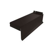 Планка торцевая сегментная Квадро профи Левая стартовая 0,5 PurLite Matt RR 32 темно-коричневый