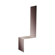 Планка примыкание боковое фальц 0,5 Satin Matt RAL 8017 шоколад (3м)