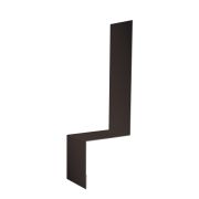 Планка примыкание боковое фальц Grand Line 0,5 PurLite Matt RR 32 темно-коричневый (2,5м)