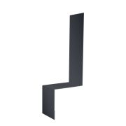 Планка примыкание боковое фальц 0,45 Drap ST RAL 7024 мокрый асфальт (2,5м)