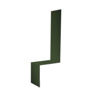 Планка примыкание боковое фальц Grand Line 0,5 GreenCoat Pural BT с пленкой RR 11 темно-зеленый (RAL 6020 хромовая зелень) (2,5м)