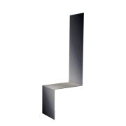 Планка примыкание боковое фальц 0,45 Drap ST RAL 9005 черный (3м)