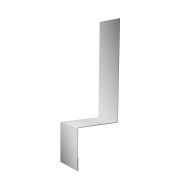 Планка примыкание боковое фальц 0,5 Satin с пленкой RAL 7004 сигнальный серый (2м)