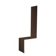 Планка примыкание боковое фальц Grand Line 0,5 GreenCoat Pural BT, matt RR 887 шоколадно-коричневый (RAL 8017 шоколад) (2,5м)