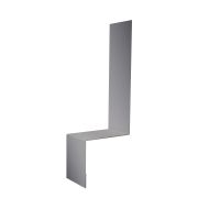 Планка примыкание боковое фальц Grand Line 0,5 GreenCoat Pural BT, matt RR 21 светло-серый (RAL 7040 серое окно) (2,5м)