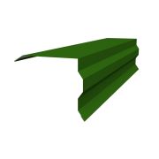 Планка торцевая фигурная 100х85 0,45 PE с пленкой RAL 6002 лиственно-зеленый (2м)