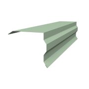 Планка торцевая фигурная 100х85 0,45 PE с пленкой RAL 6019 бело-зеленый (2м)