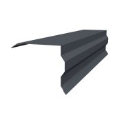 Планка торцевая фигурная 100х85 0,5 PurLite Matt RAL 7024 мокрый асфальт (2,5м)