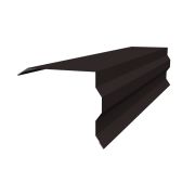 Планка торцевая фигурная 100х85 0,5 PurPro Matt 275 RAL 9005 черный (3м)