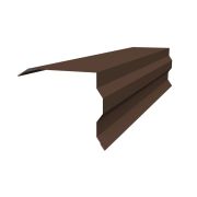Планка торцевая фигурная 100х85 0,45 Drap TX RAL 8017 шоколад (2м)
