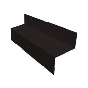 Отлив межэтажный 45 0,4 PE-Matt-Double RAL 9005 черный (3м)