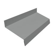 Отлив простой 50 0,45 PE с пленкой RAL 9006 бело-алюминиевый (2,5м)