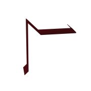 Планка ветровая для мягкой кровли двойная завальцовка 60х30х90 0,45 PE с пленкой RAL 3005 красное вино (2м)