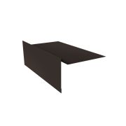 Планка ветровая для мягкой кровли 100х20х100 0,45 Drap ST RR 32 темно-коричневый (3м)