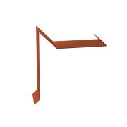 Планка ветровая для мягкой кровли двойная завальцовка 60х30х90 0,5 Satin Matt RAL 8004 терракота (3м)